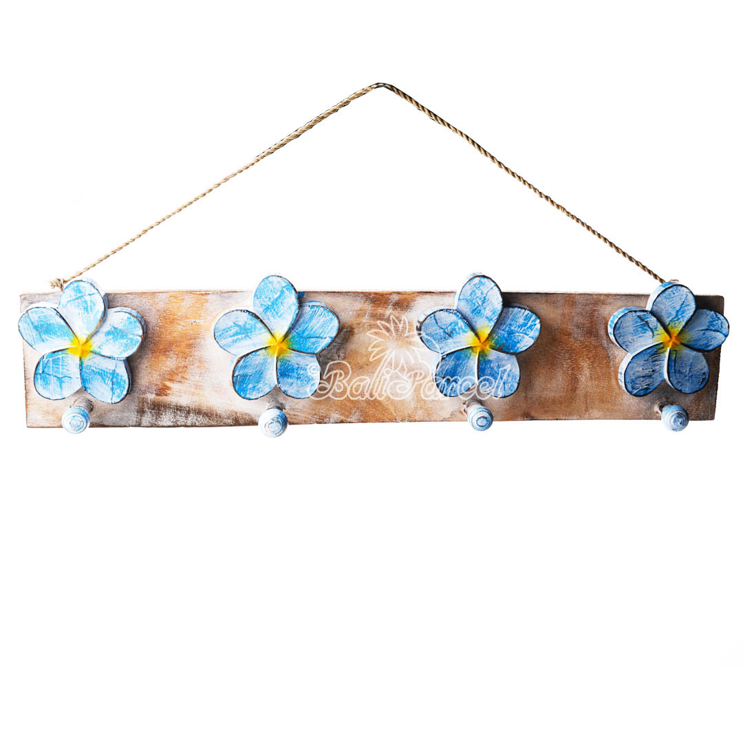 Wooden Wall Hanging Hanger, Handmade From Albesia Wood