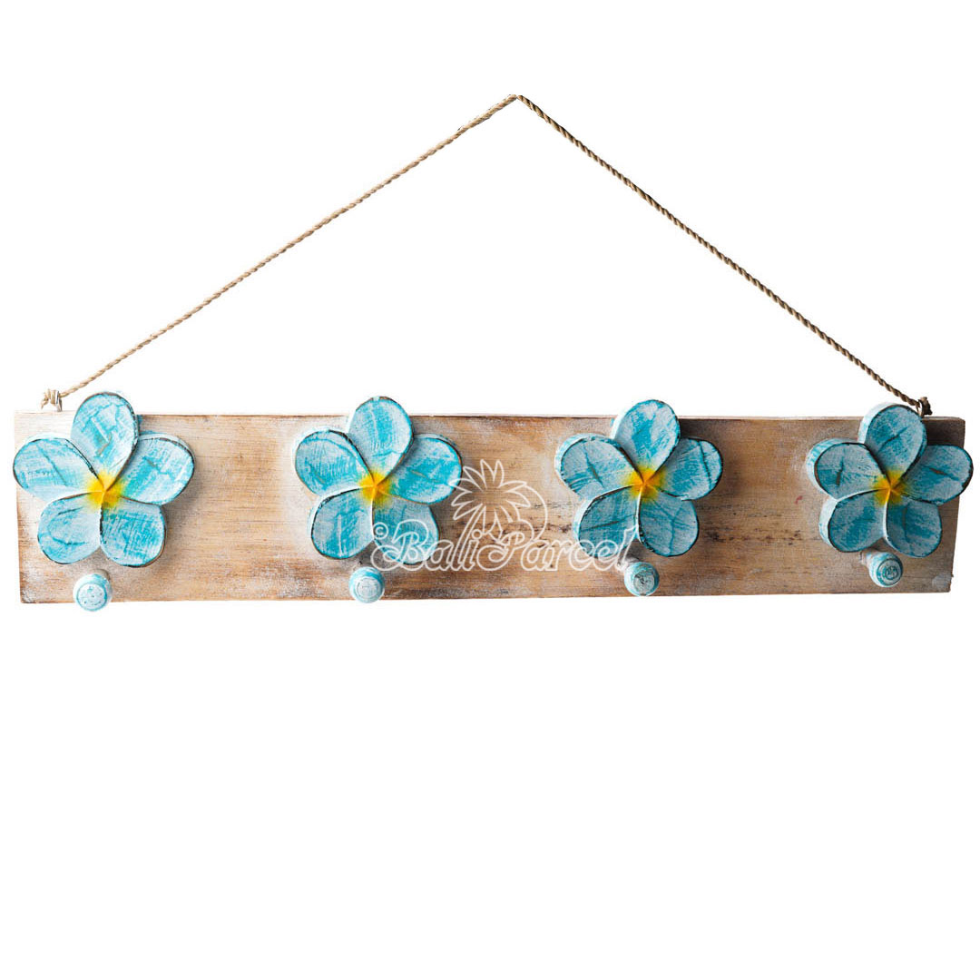 Wooden Wall Hanging Hanger, Handmade From Albesia Wood