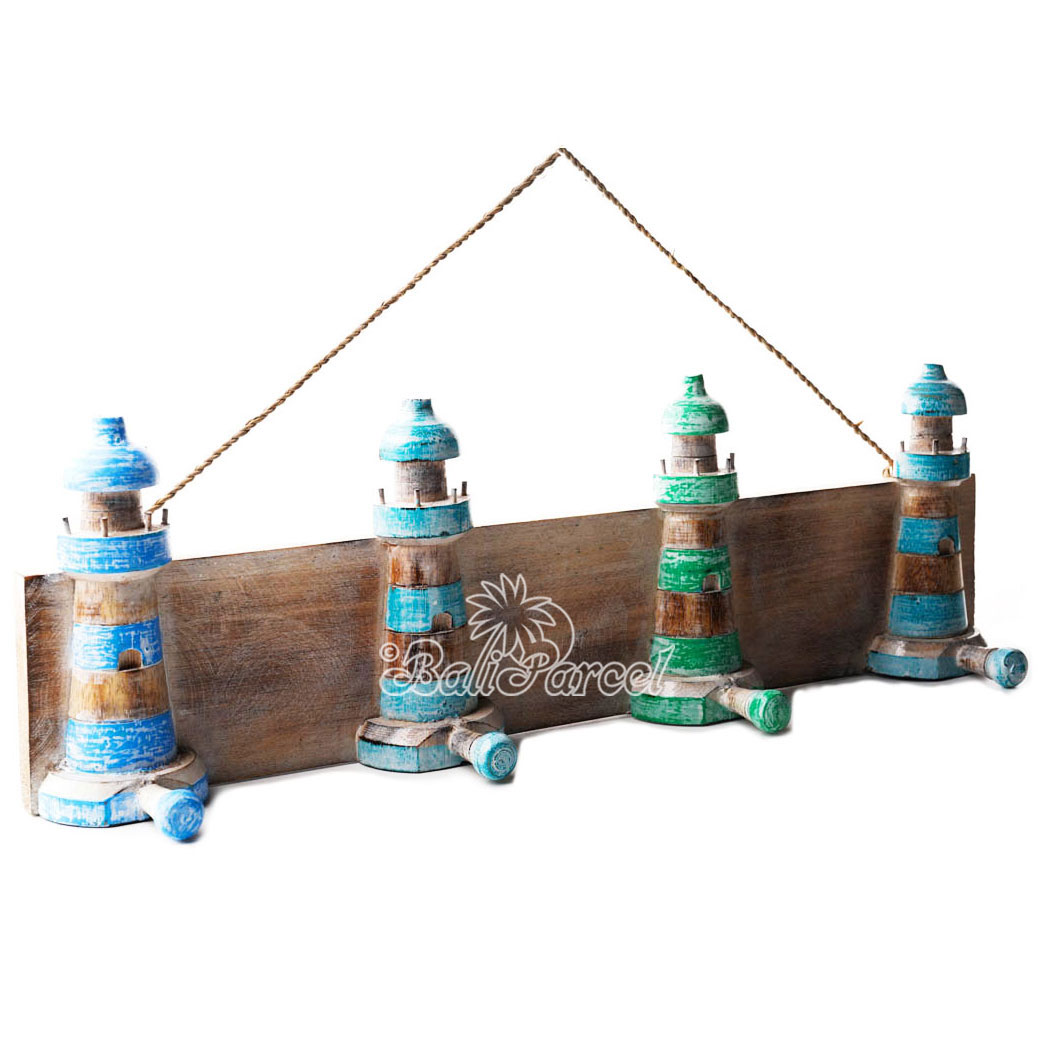Wooden Wall Hanging Hanger, Handmade From Albesia Wood
