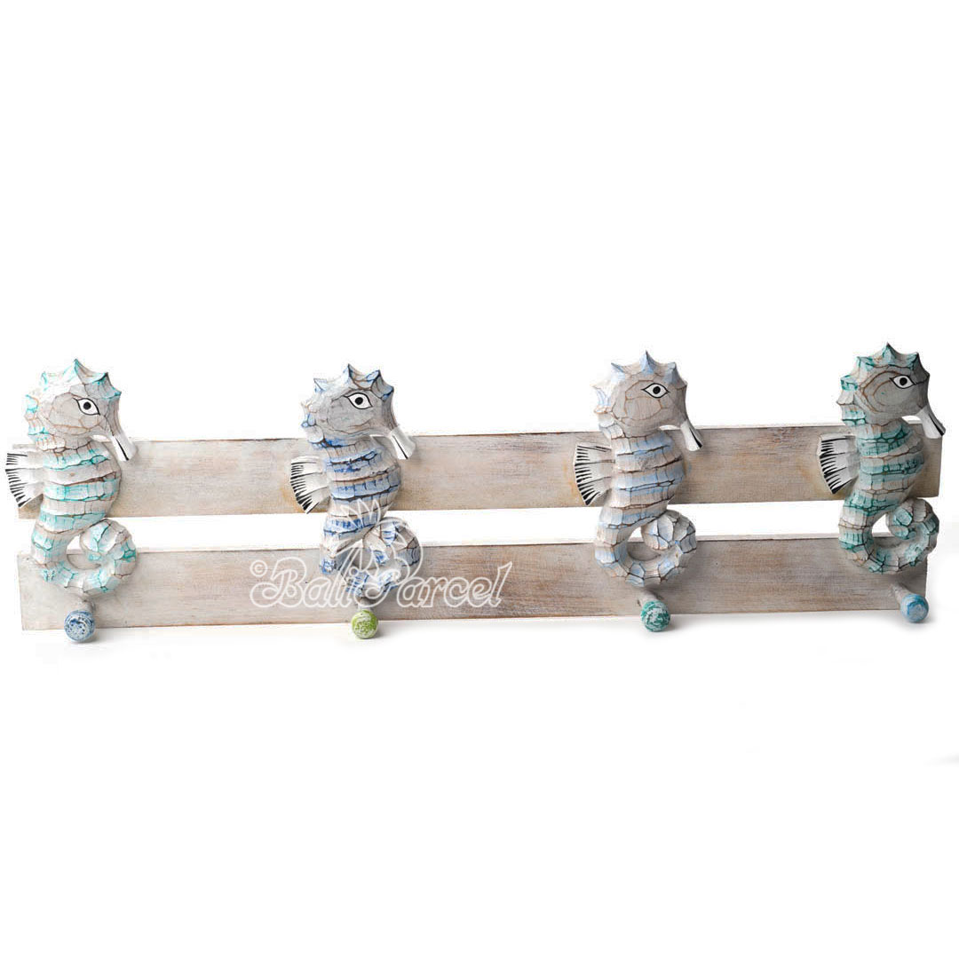 Wooden Wall Hanging Hanger, Handmade From Albesia Wood