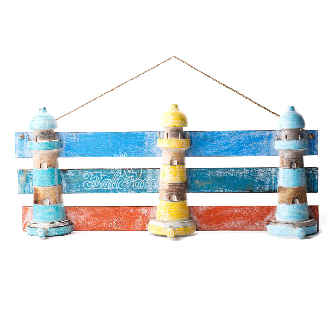 Wooden Wall Hanging Hanger, Handmade From Albesia Wood
