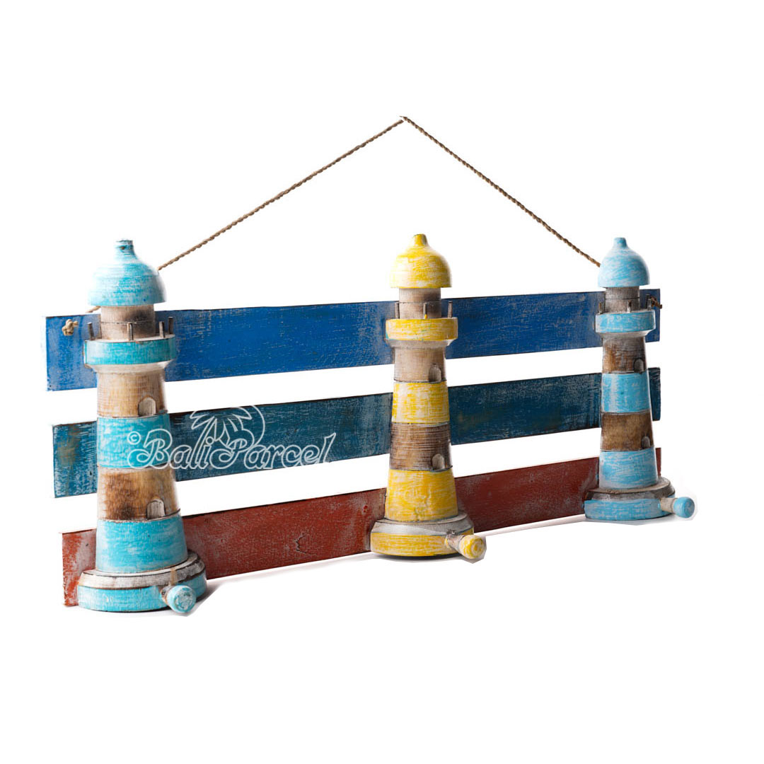Wooden Wall Hanging Hanger, Handmade From Albesia Wood