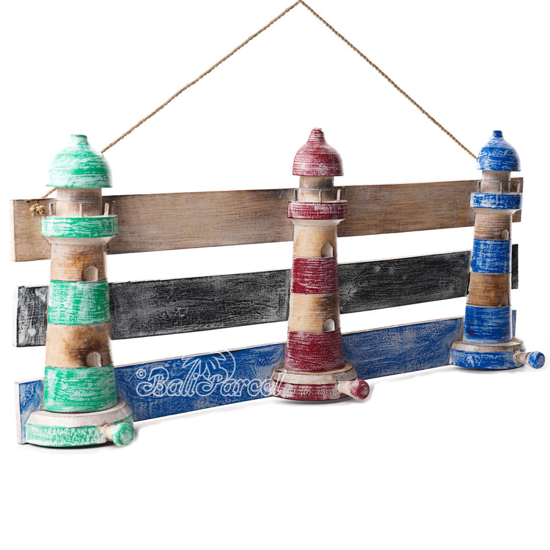 Wooden Wall Hanging Hanger, Handmade From Albesia Wood