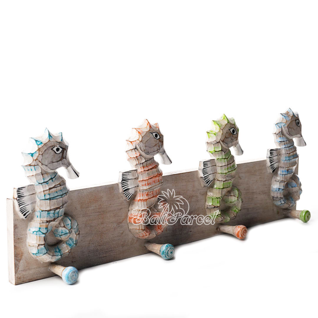 Wooden Wall Hanging Hanger, Handmade From Albesia Wood