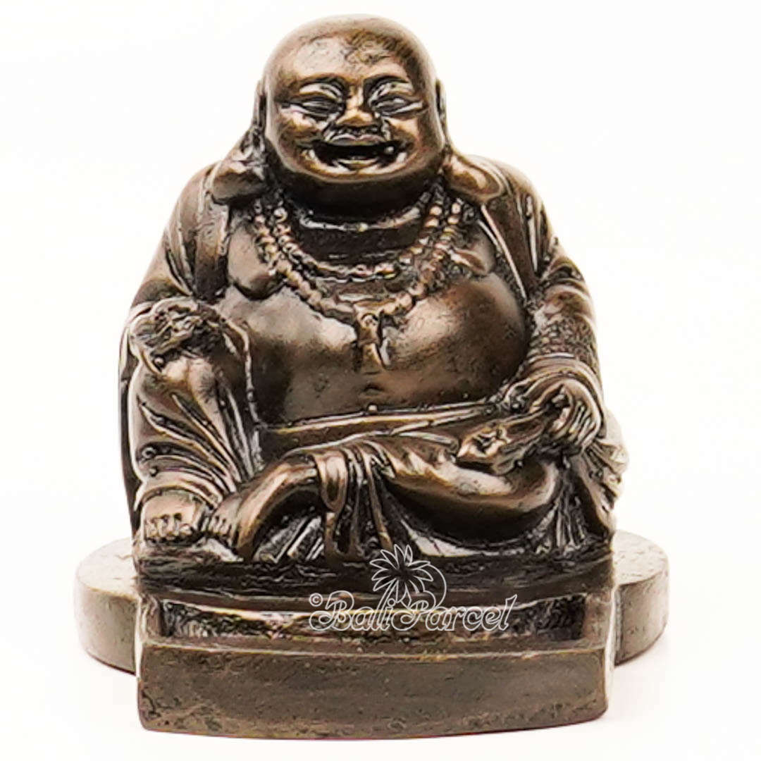 The Happy Buddha Statue, For Incense Holder, Handmade From Resin