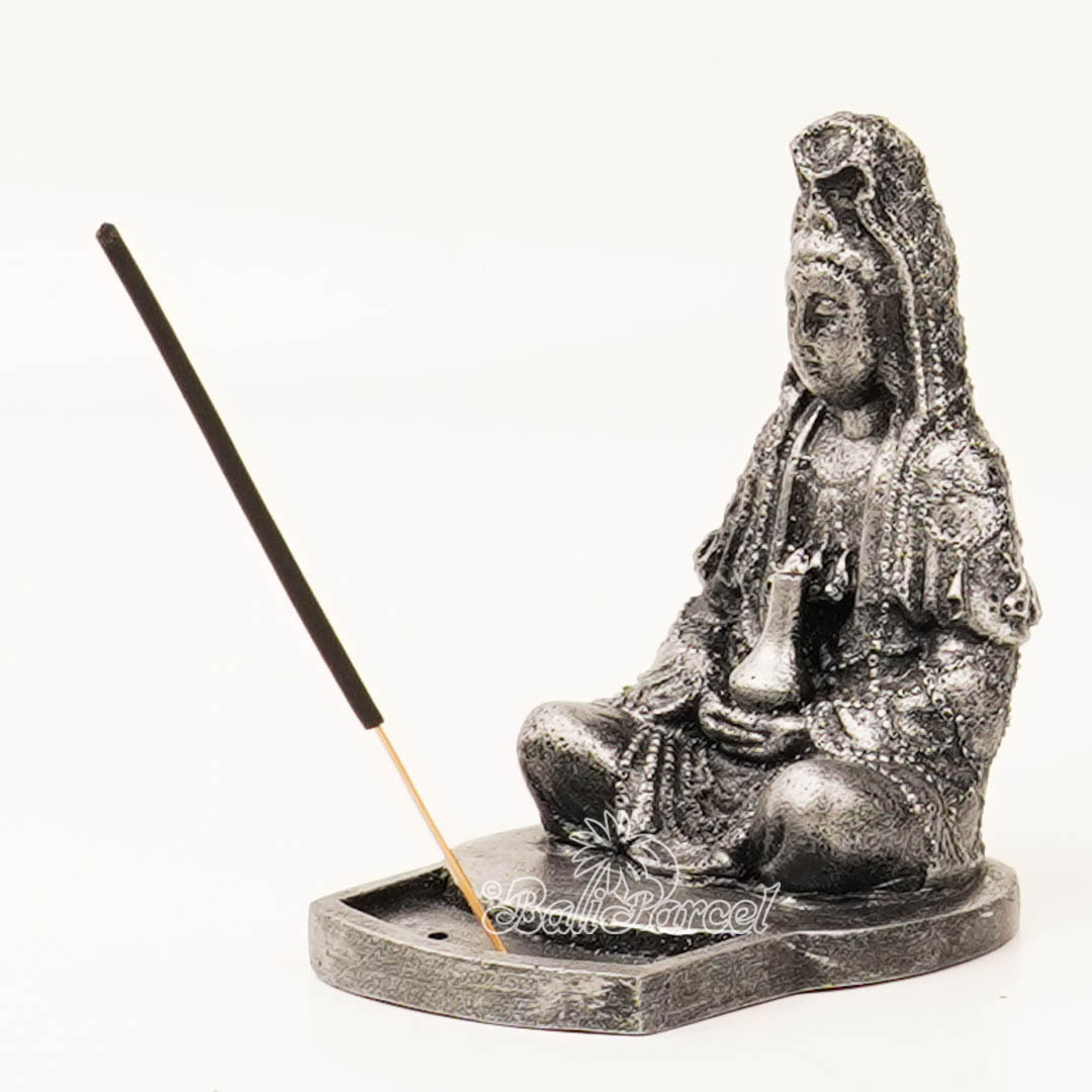 The Quan In Statue, For Incense Holder, Handmade From Resin