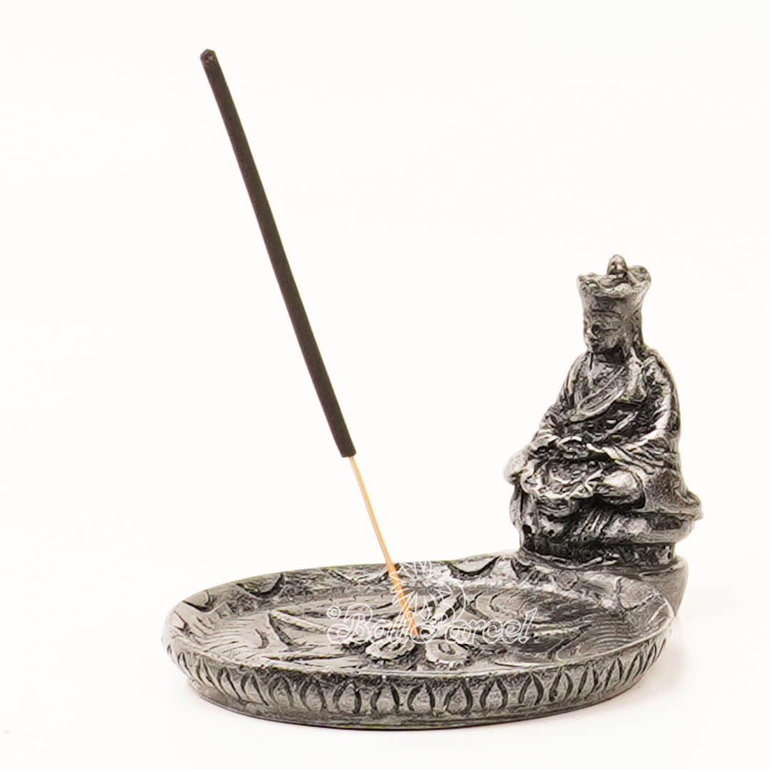 The Bhiksu Statue, For Incense Holder, Handmade From Resin