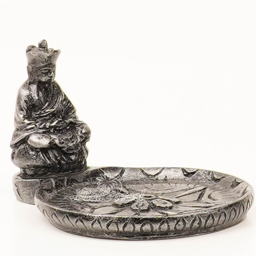 The Bhiksu Statue, For Incense Holder, Handmade From Resin
