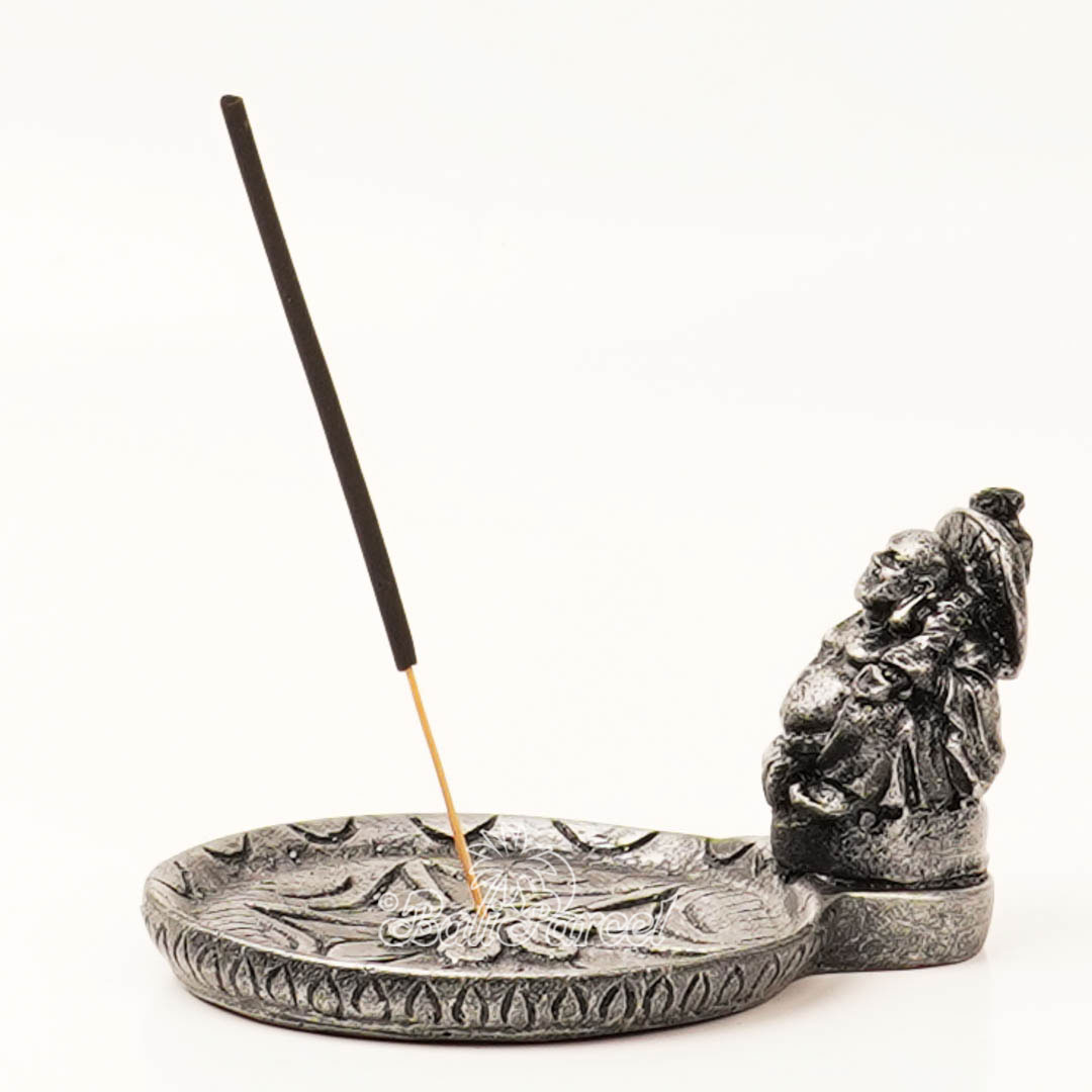 The Happy Buddha Statue, For Incense Holder, Handmade From Resin