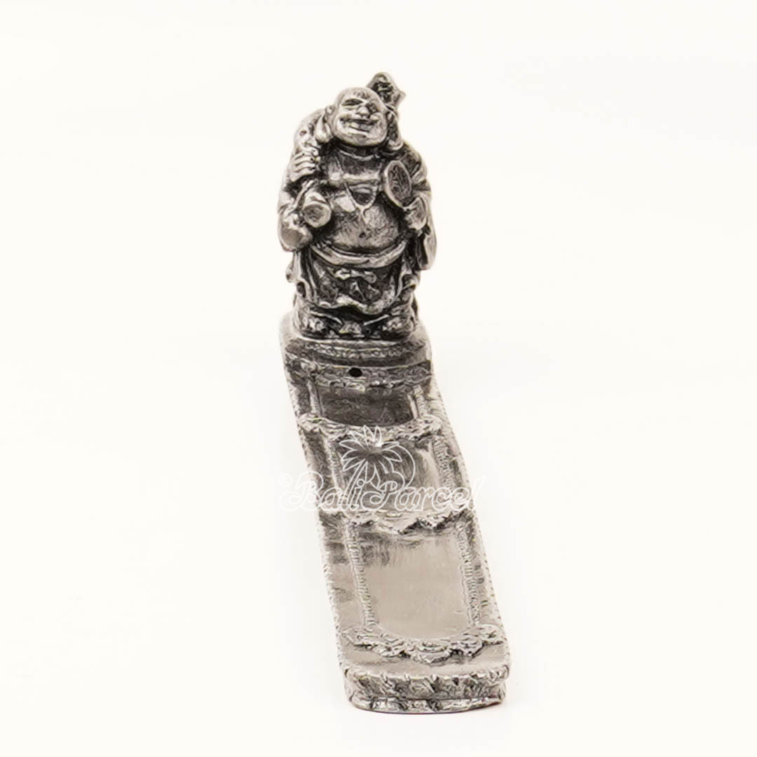 The Happy Buddha Statue, For Incense Holder, Handmade From Resin