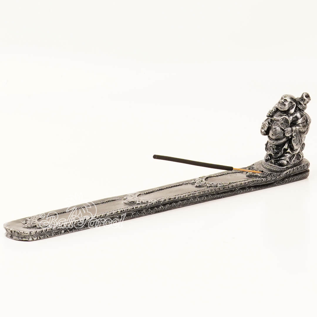 The Happy Buddha Statue, For Incense Holder, Handmade From Resin