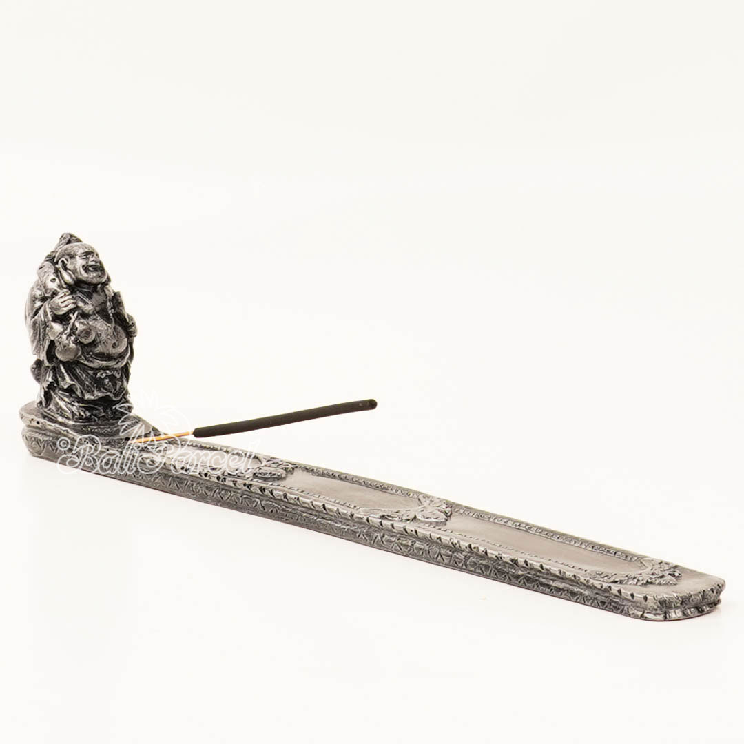The Happy Buddha Statue, For Incense Holder, Handmade From Resin