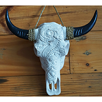 Wooden Mask, Hand Carved From Resin