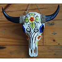 Wooden Mask, Hand Carved From Resin