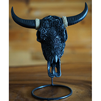 Wooden Mask, Hand Carved From Resin