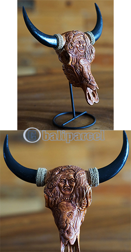 Wooden Mask, Hand Carved From Resin