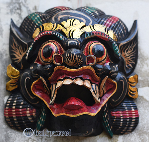Wooden Mask, Hand Carved From Albesia Wood