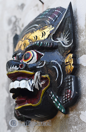 Wooden Mask, Hand Carved From Albesia Wood
