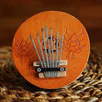 Karimba, Handcarved From Wood And Coconut