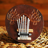 Karimba, Handcarved From Wood And Coconut