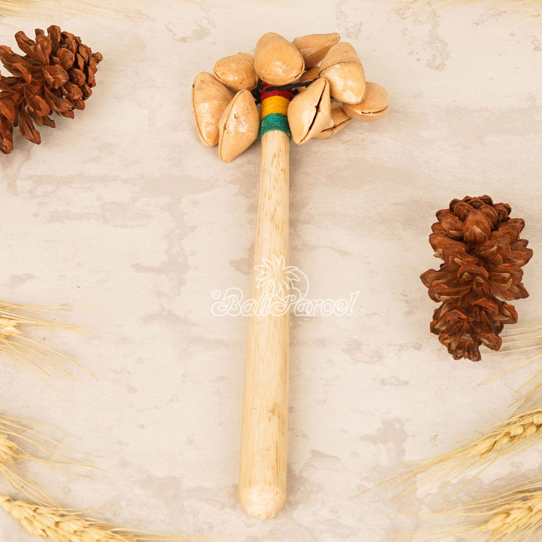 Rattle / Maracas , This Hand Carved From Coconut And Pangi Fruit