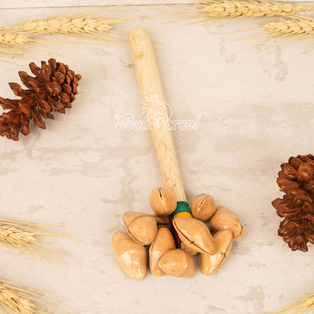 Rattle / Maracas , This Hand Carved From Coconut And Pangi Fruit