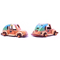 Wooden Car, Hand Made From Albesia Wood