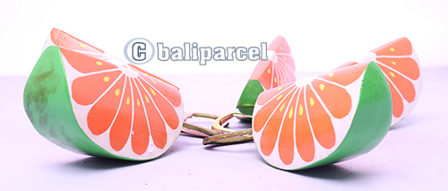 Bottle Opener Orange Shape With Painted Set Of 5, Handmade From Albesia Wood