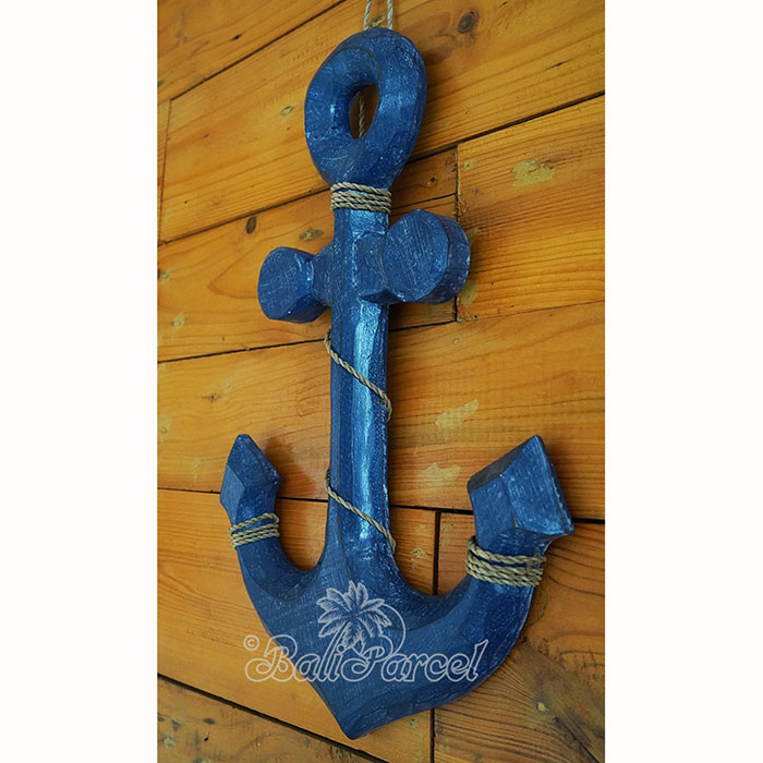 Wooden Anchor, Handmade From Albesia Wood