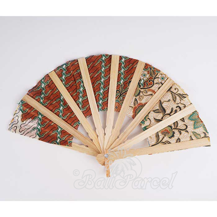 Wooden Fan, Handmade From Cotton And Wood