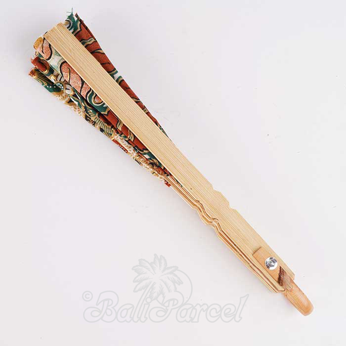 Wooden Fan, Handmade From Cotton And Wood
