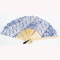 Wooden Fan, Handmade From Cotton And Wood