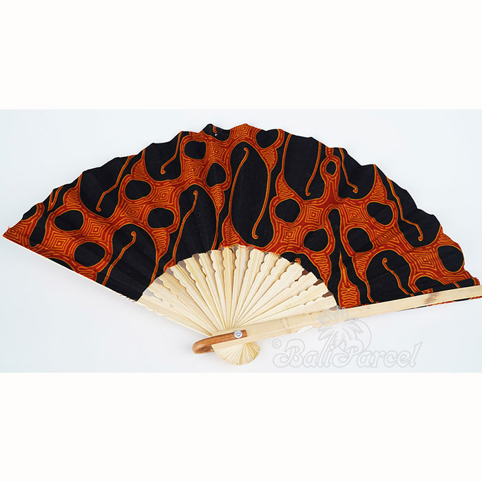 Wooden Fan, Handmade From Cotton And Wood