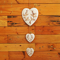 Wooden Wall Hanging, Handmade From Albesia Wood