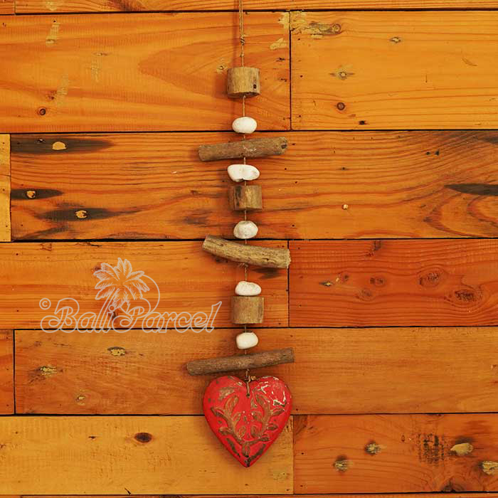 Wooden Wall Hanging, Handmade From Albesia Wood