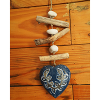 Wooden Wall Hanging, Handmade From Albesia Wood