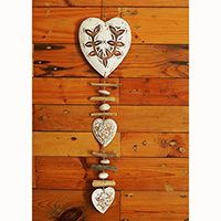 Wooden Wall Hanging, Handmade From Albesia Wood