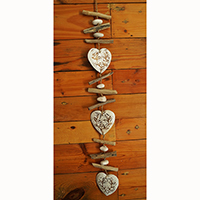 Wooden Wall Hanging, Handmade From Albesia Wood