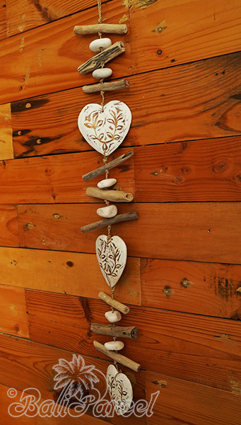 Wooden Wall Hanging, Handmade From Albesia Wood
