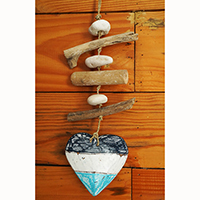 Wooden Wall Hanging, Handmade From Albesia Wood