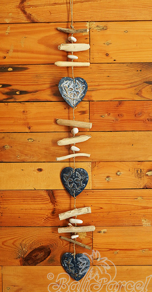 Wooden Wall Hanging, Handmade From Albesia Wood