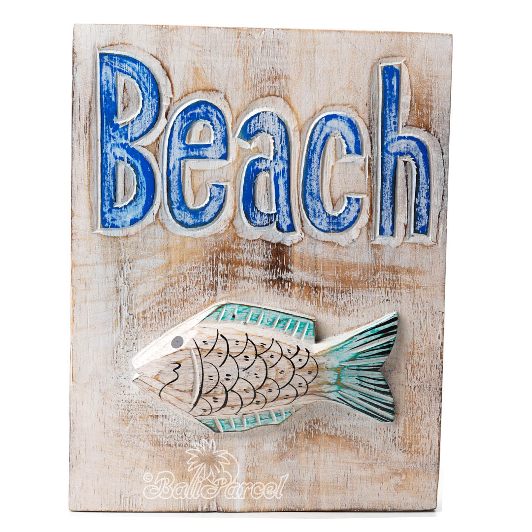 Wooden Wall Hanging, Handmade From Albesia Wood