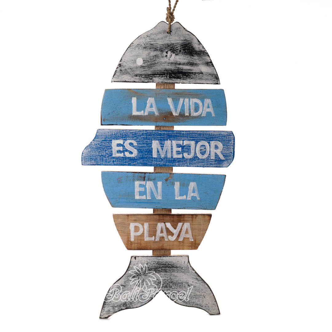 Wooden Wall Hanging, Handmade From Albesia Wood