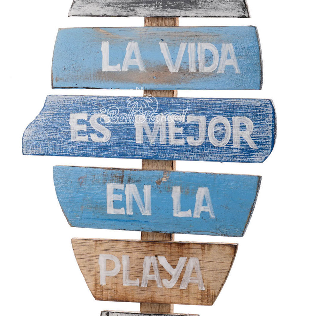 Wooden Wall Hanging, Handmade From Albesia Wood