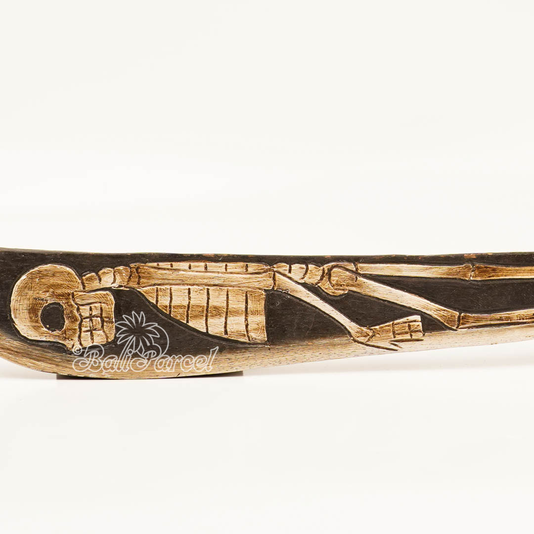 Sword Skull, Handmade From Albesia Wood