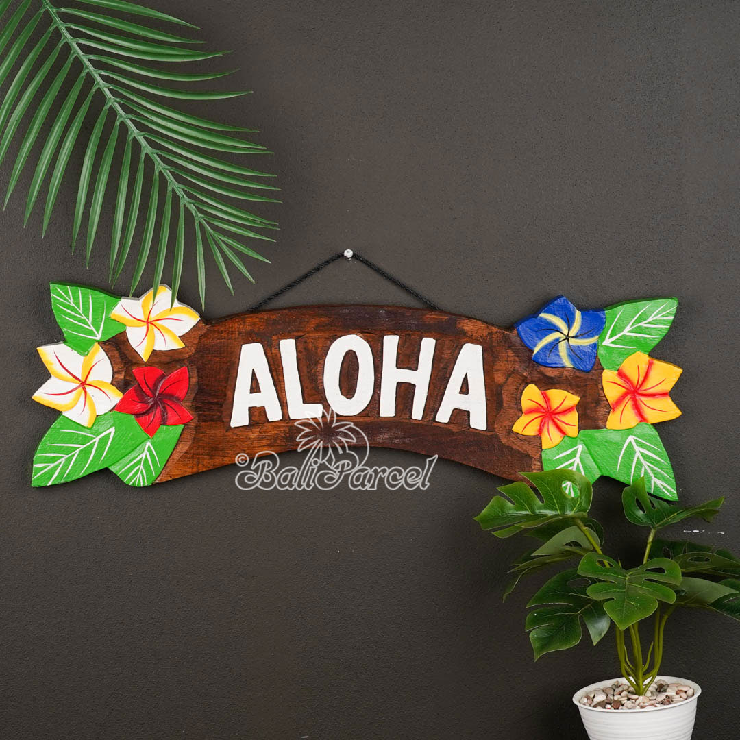 Wooden Wallhanging Sign, Hand Made From Albesia Wood