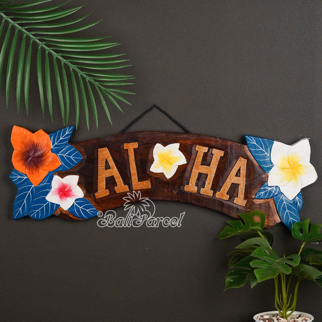 Wooden Wallhanging Sign, Hand Made From Albesia Wood