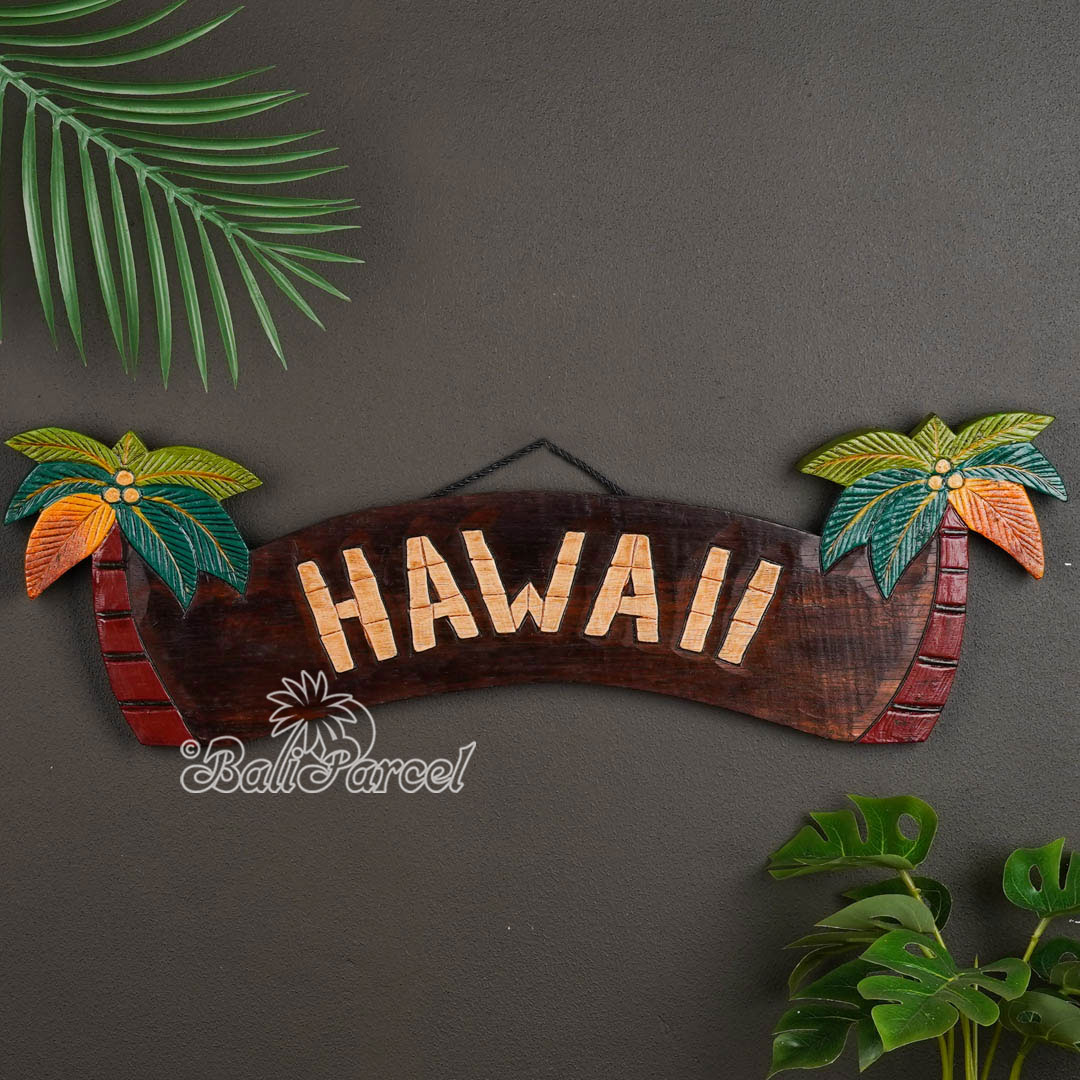Wooden Wallhanging Sign, Hand Made From Albesia Wood