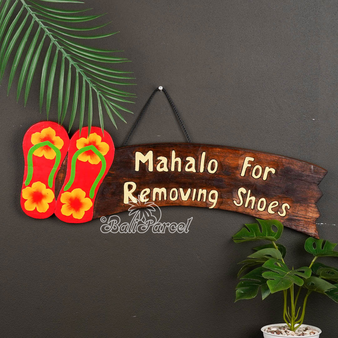 Wooden Wallhanging Sign, Hand Made From Albesia Wood