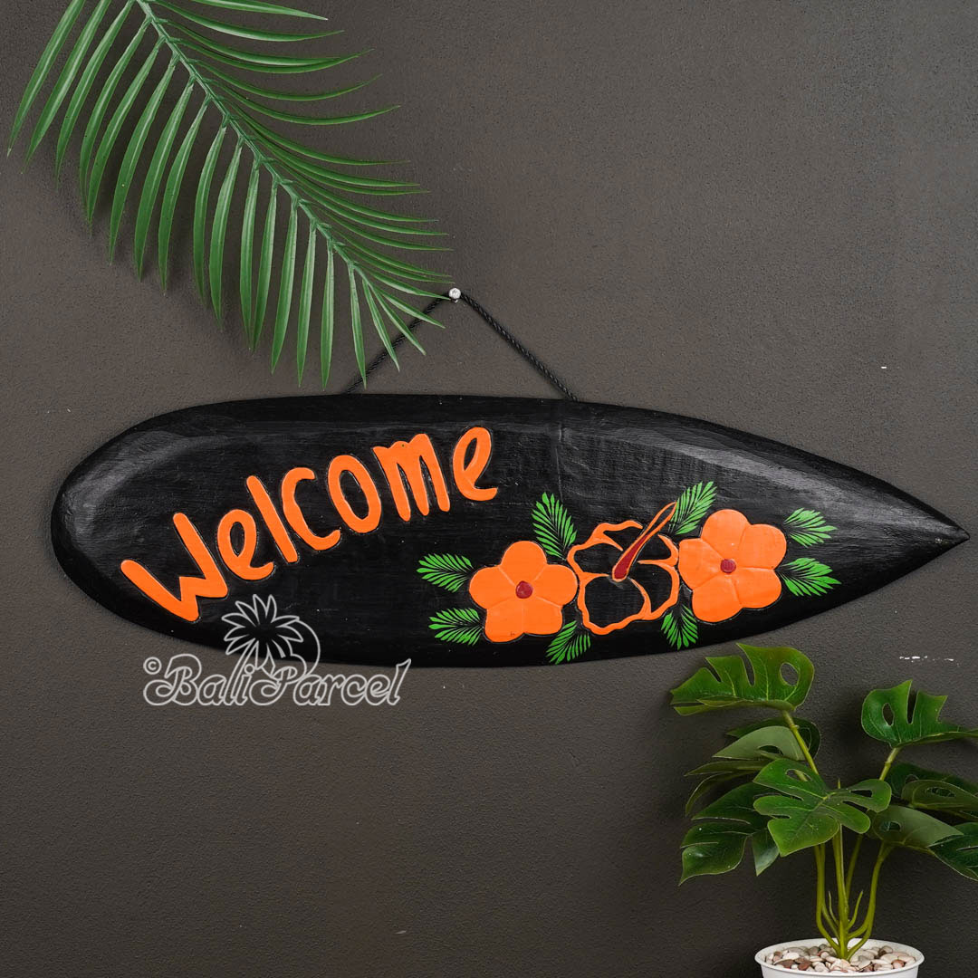 Wooden Wallhanging Sign, Hand Made From Albesia Wood